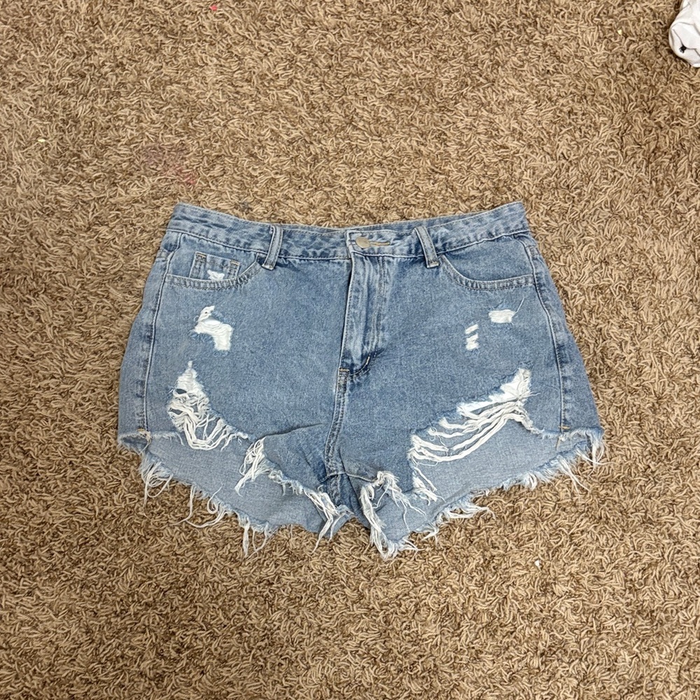 Women's Distressed Jean Shorts